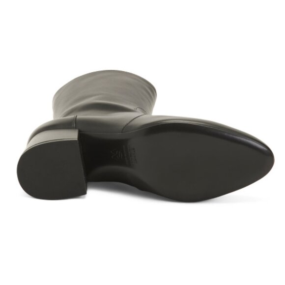 STUART WEITZMAN Made In Spain Leather Flareblock 60 Zip Booties - Picture 3 of 3